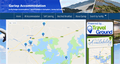 Desktop Screenshot of gariepaccommodation.co.za